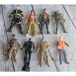 Vintage Lot Of 8 Lanard Corps 3.75in Action Figures 90’s Soldiers